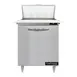 Continental Refrigerator D27N8C 27" 1-Door Sandwich and Salad Prep Table, 8 Pans, Stainless Steel 1 image