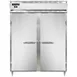 Continental Refrigerator D2REN 57" 2-Section Reach-In Refrigerator w/ 2 Solid Doors, Stainless Steel Front Aluminum Exterior, 52 cu. ft. 1 image
