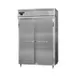 Continental Refrigerator D2RENSAHD 57" 2-Section Reach-In Refrigerator w/ 4 Half Solid Doors, Stainless Steel Exterior, 52 cu. ft. 1 image