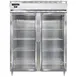 Continental Refrigerator D2RENSSGD 57" 2-Section Reach-In Refrigerator w/ 2 Glass Doors, All Stainless Steel, 52 cu. ft. 1 image