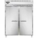 Continental Refrigerator D2RENSSPT 57" 2-Section Pass-Thru Refrigerator w/ 4 Solid Doors, All Stainless Steel, 52 cu. ft. 1 image