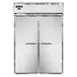 Continental Refrigerator D2RIN-E 68" 2-Section Roll-In Refrigerator w/ 2 Solid Doors, Extra-High, Stainless Steel Front Aluminum Ends 1 image