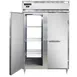 Continental Refrigerator D2RNPT 52" 2-Section Pass-Thru Refrigerator w/ 4 Solid Doors, Stainless Steel Front Aluminum Ends, 50 cu. ft. 1 image
