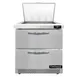 Continental Refrigerator D32N12M-FB-D 32" Mega Top Sandwich Prep Table w/ 2 Drawers, 12 pans 1 image