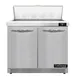 Continental Refrigerator D36N10-FB 36" Two Section Sandwich / Salad Prep Table w/ 2 Door, 10 Pans 1 image