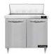 Continental Refrigerator D36N10 36" Two Section Sandwich / Salad Prep Table w/ 2 Door, 10 Pans 1 image