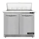 Continental Refrigerator D36N10C-FB 36" Two Section Sandwich / Salad Prep Table w/ 2 Door, 10 Pans 1 image