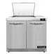 Continental Refrigerator D36N12M-FB 36" Mega Top Sandwich Prep Table w/ 2 Doors, 12 pans 1 image