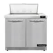 Continental Refrigerator D36N8-FB 36" Two Section Sandwich / Salad Prep Table w/ 2 Door, 8 Pans 1 image