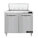 Continental Refrigerator D36N8 36" Two Section Sandwich / Salad Prep Table w/ 2 Door, 8 Pans 1 image