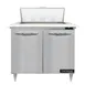 Continental Refrigerator D36N8C 36"Two Section Sandwich / Salad Prep Table w/ 2 Door, 8 Pans 1 image