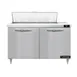 Continental Refrigerator D48N10 48" Two Section Sandwich / Salad Prep Table w/ 2 Doors, 10 Pans 1 image