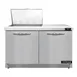 Continental Refrigerator D48N12M-FB 48" Mega Top Sandwich Prep Table w/ 2 Doors, 12 pans 1 image