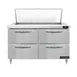 Continental Refrigerator D48N18M-D 48" Mega Top Sandwich Prep Table w/ 4 Drawers, 18 pans 1 image