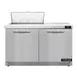 Continental Refrigerator D48N8-FB 48" Two Section Sandwich / Salad Prep Table w/ 2 Doors, 8 Pans 1 image