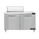 Continental Refrigerator D48N8 48" Two Section Sandwich / Salad Prep Table w/ 2 Doors, 8 Pans 1 image