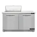 Continental Refrigerator D48N8C-FB 48" Two Section Sandwich / Salad Prep Table w/ 2 Doors, 8 Pans 1 image