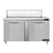 Continental Refrigerator D60N12 60" Two Section Sandwich / Salad Prep Table w/ 2 Doors, 12 Pans 1 image