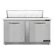 Continental Refrigerator D60N12C-FB 60" Sandwich / Salad Prep Table w/ 2 Doors, 12 Pans 1 image