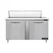 Continental Refrigerator D60N12C 60" Two Section Sandwich / Salad Prep Table w/ 2 Doors, 12 Pans 1 image