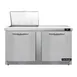 Continental Refrigerator D60N12M-FB 60" Mega Top Sandwich Prep Table w/ 2 Doors, 12 pans 1 image