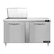 Continental Refrigerator D60N12M 60" Mega Top Sandwich Prep Table w/ 2 Doors, 12 pans 1 image