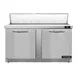 Continental Refrigerator D60N16-FB 60" Sandwich / Salad Prep Table w/ 2 Doors, 16 Pans 1 image