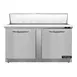 Continental Refrigerator D60N16C-FB 60" Sandwich / Salad Prep Table w/ 2 Doors, 16 Pans 1 image