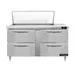 Continental Refrigerator D60N18M-D 60" Mega Top Sandwich Prep Table w/ 4 Drawers, 18 pans 1 image