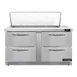 Continental Refrigerator D60N18M-FB-D 60" Mega Top Sandwich Prep Table w/ 4 Drawers, 18 pans 1 image