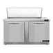 Continental Refrigerator D60N18M-FB 60" Mega Top Sandwich Prep Table w/ 2 Doors, 18 pans 1 image