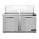 Continental Refrigerator D60N24M-FB 60" Mega Top Sandwich Prep Table w/ 2 Doors, 24 pans 1 image