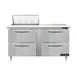 Continental Refrigerator D60N8C-D 60" Two Section Sandwich / Salad Prep Table w/ 4 Drawers, 8 Pans 1 image