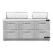 Continental Refrigerator D72N18-FB-D 72" Sandwich / Salad Prep Table w/ 6 Drawers, 18 Pans 1 image