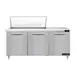 Continental Refrigerator D72N18M 72" Mega Top Sandwich Prep Table w/ 3 Doors, 18 pans 1 image