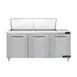 Continental Refrigerator D72N24M 72" Mega Top Sandwich Prep Table w/ 3 Doors, 24 pans 1 image