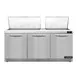 Continental Refrigerator D72N27M-FB 72" Mega Top Sandwich Prep Table w/ 3 Doors, 27 pans 1 image