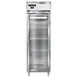 Continental Refrigerator D1FNGD 26" 1-Section Glass Door Reach-In Freezer, Top Mounted, 21 cu. ft., Stainless Steel Front 1 image