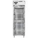 Continental Refrigerator D1FNSAGDHD 26" 1-Section Reach-In Freezer, 2 Half Glass Doors, Stainless Steel, 21 cu. ft., Top Mounted 1 image