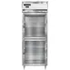 Continental Refrigerator D1FENSSGDHD 28" 1-Section Reach-In Freezer, 2 Half Glass Doors, Top Mounted, 22 cu. ft., Stainless Steel 1 image