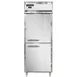 Continental Refrigerator D1RESNSSHD 28" 1-Section Reach-In Refrigerator w/ 2 Half Solid Doors, All Stainless Steel, 18 cu. ft. 1 image