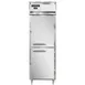 Continental Refrigerator D1RSNSAHD 26" 1-Section Reach-In Refrigerator w/ 2 Half Solid Doors, Stainless Steel Exterior, 16 cu. ft. 1 image