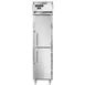 Continental Refrigerator D1RSESNSAHD 18" 1-Section Reach-In Refrigerator w/ 2 Half Solid Doors, Stainless Steel Exterior, 12 cu. ft. 1 image