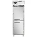 Continental DL1W-SA-HD 1-Section "Half Height" Solid Door Heated Holding Cabinet, 21 cu. ft., 3 Shelves, Stainless Steel 1 image