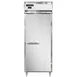 Continental Refrigerator DL1WE-SA 1-Section 1-Door Solid Heated Holding Cabinet, 22 cu. ft., 3 Shelves, Stainless Steel 1 image