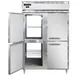 Continental Refrigerator D2FNPTHD 52" 2-Section Pass-Thru Freezer, 8 Half Solid Doors, Top Mounted, 50 cu. ft. 1 image