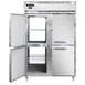 Continental Refrigerator D2FNSSPTHD 52" 2-Section Pass-Thru Freezer, 8 Half Solid Doors, Stainless Steel, Top Mounted, 50 cu. ft. 1 image