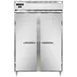 Continental Refrigerator D2FN 52" 2-Solid Door Reach-In Freezer, Top Mounted, 50 cu. ft., Stainless Steel Front, Aluminum Sides 1 image