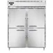 Continental Refrigerator D2FENPTHD 57" 8-Half Solid Door Pass-Thru Freezer, 2-Section, Top Mounted, 52 cu. ft. 1 image