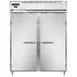 Continental Refrigerator D2FENSSPT 57" 4-Solid Door Pass-Thru Freezer, Top Mounted, 52 cu. ft., Stainless Steel 1 image